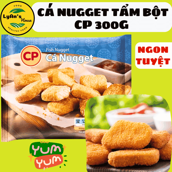 Cá Nugget Tẩm Bột CP 300g - Fish Nugget Ăn Vặt