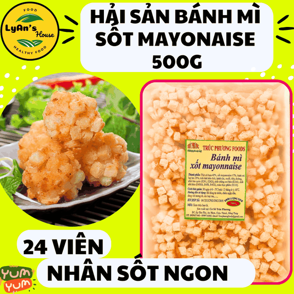 Viên Hải Sản Bánh Mì Trúc Phương 500g (24 Viên)