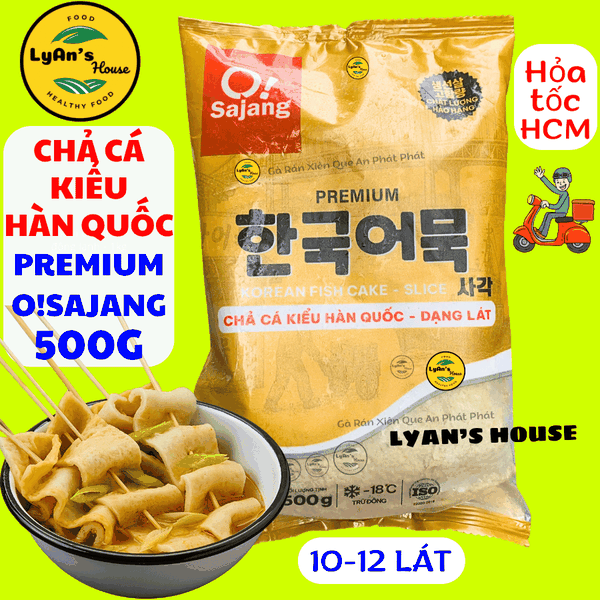 (SALE) Chả Cá Hàn Quốc OSAJANG Premium 500g | Korean Fish Cake Dạng Lát, nấu tokbokki mì cay ngon