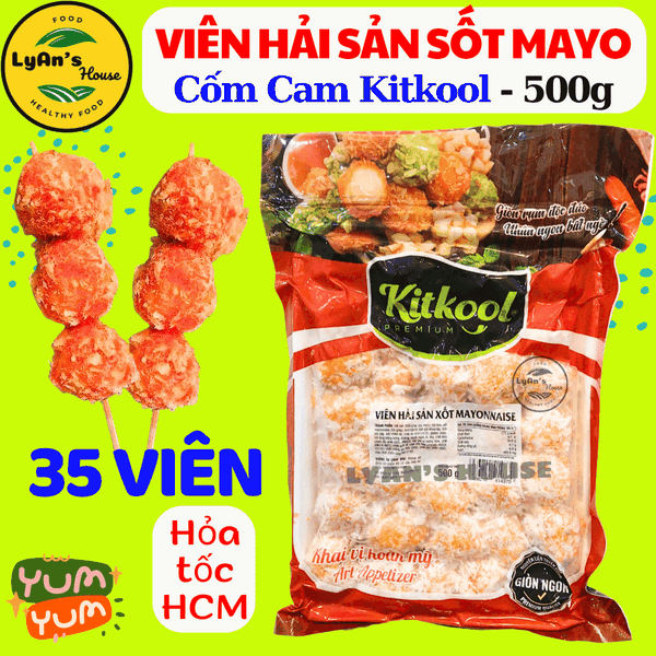 Chả Cá Sốt Mayonnaise Kitkool 500g (35 Viên)