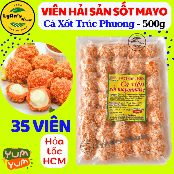 Chả Cá Sốt Mayonnaise Trúc Phương 500g (35 Viên)