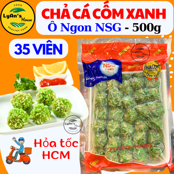 Chả Cá Tẩm Cốm Xanh Ngon 500g (35 Viên) - Nam Sài Gòn