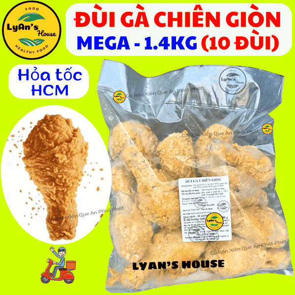 Đùi Gà Chiên Giòn MEGA 1.4kg - Fried Chicken Cho Quán Ăn