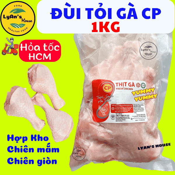 Đùi Tỏi Gà CP Loại 2 1kg - Chicken Drumstick Frozen Cho Quán Ăn