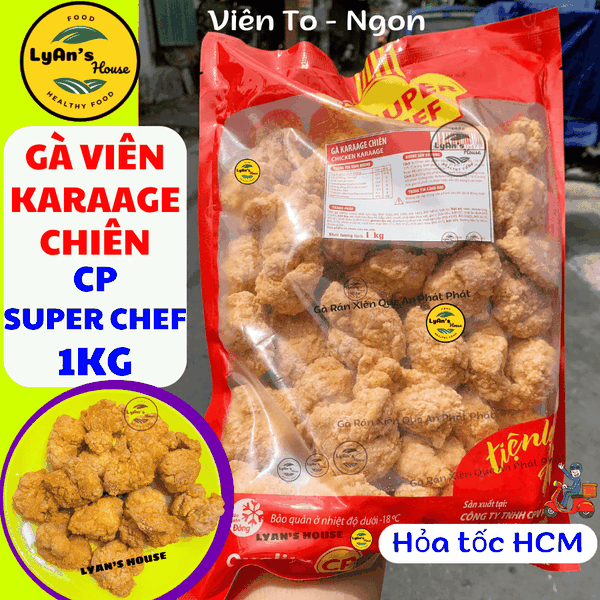1Kg Gà Viên Karaage Chiên Giòn CP SuperChef