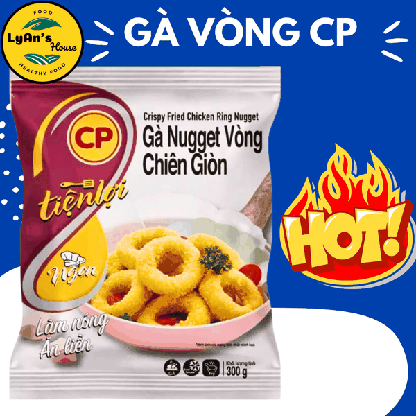 Nugget Vòng Chiên Giòn CP 300g - Chicken Nugget Ăn Vặt Cho Quán Ăn