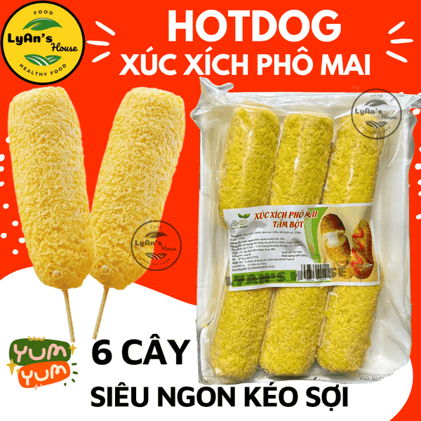 Hotdog Xúc Xích Phô Mai 500g (6 Cây)