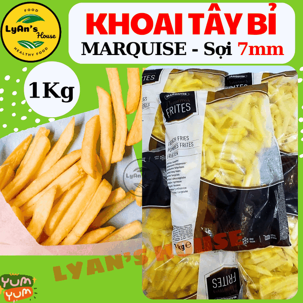 Khoai Tây Bỉ Marquise Cọng 7mm 1kg khoai tây chiên đông lạnh