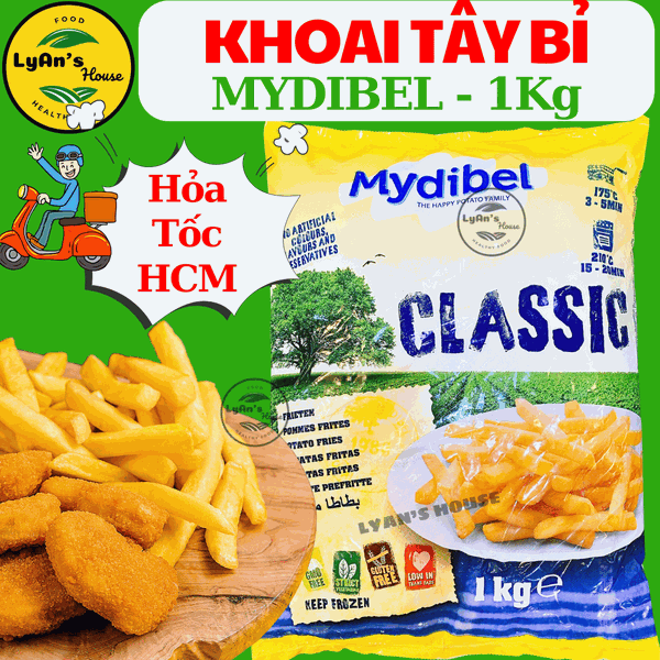 Khoai Tây Bỉ Mydibel Cọng 7mm 1kg - French Fries