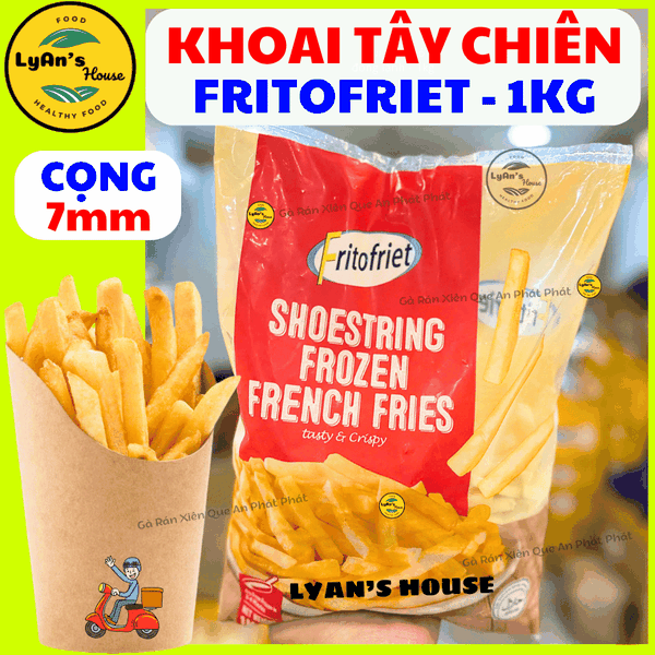 Khoai Tây Cọng Fritto Frit 7mm 1kg - French Fries