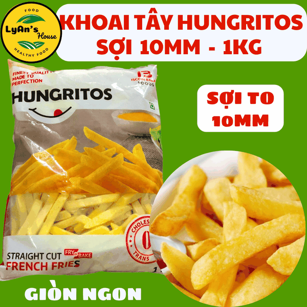 Khoai Tây Hungritos Cọng 10mm 1kg - French Fries