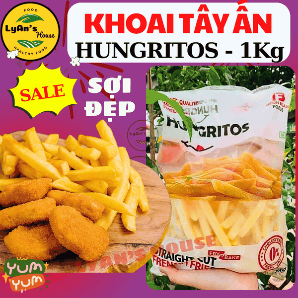 Khoai Tây Cọng Hungritos 7mm 1kg - French Fries