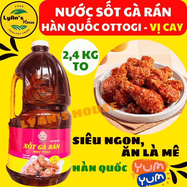 Sốt Gà Rán Cay Otoki 2.4L - Spicy Chicken Sauce Ottogi kiểu Hàn Quốc