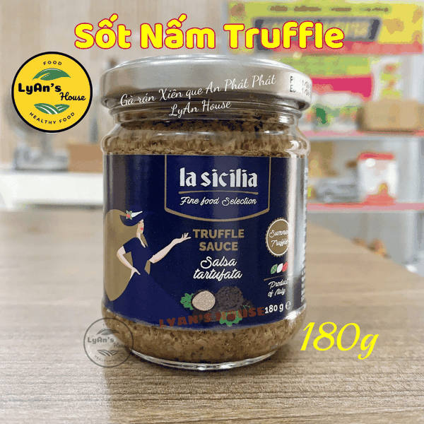 Sốt Nấm Truffle La Sicilia 180g - Truffle Sauce Cho Mì Ý & Beefsteak
