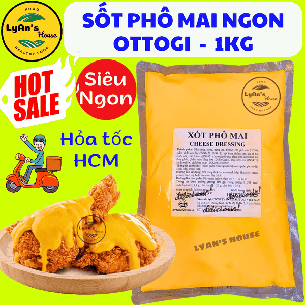 Xốt Phô Mai Otoki 1kg - Cheese Sauce Ottogi Cho Gà Rán & Đồ Ăn Vặt
