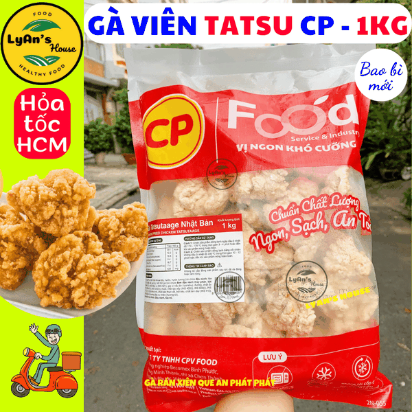 Gà Tatsutage CP 1kg - Gà Viên chiên giòn Cho Quán Ăn