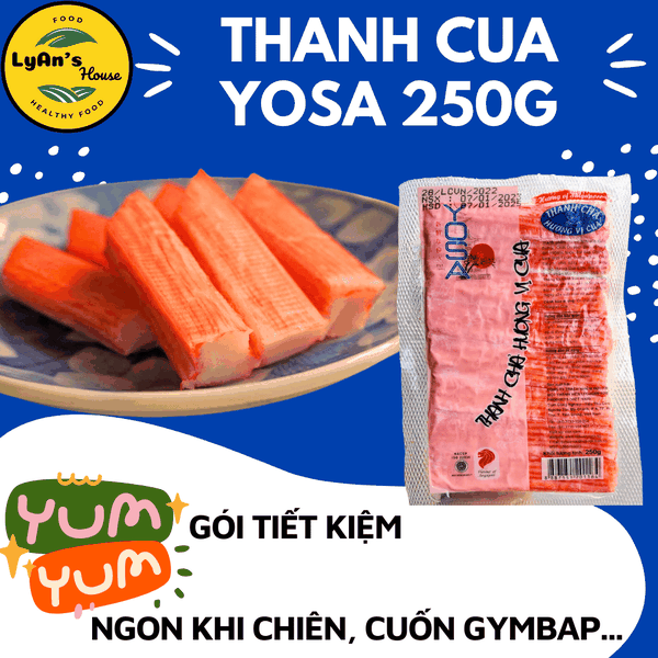 Thanh Cua YOSA 250g (16 Thanh) - Crab Stick Cho Sushi & Kimbap