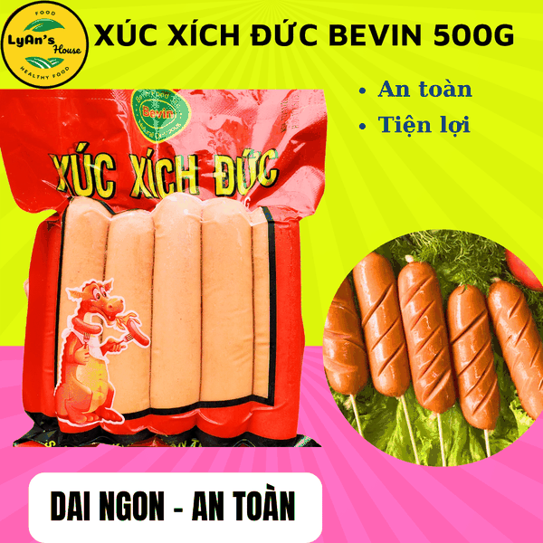 Xúc Xích Đức Bevin 500g (10 Cây)