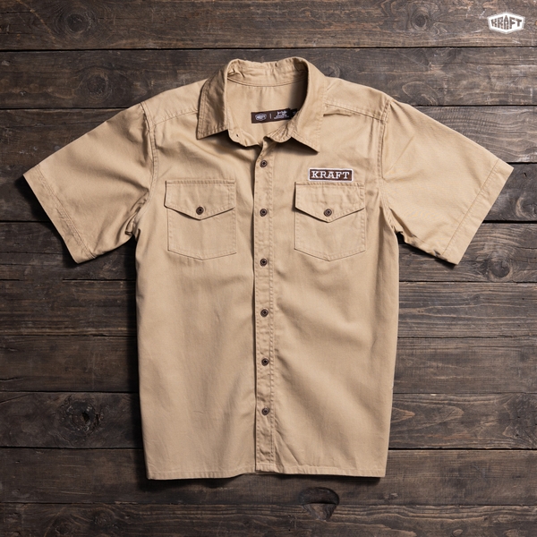 Áo sơ mi tay ngắn Kraft Work Shirt Kaki