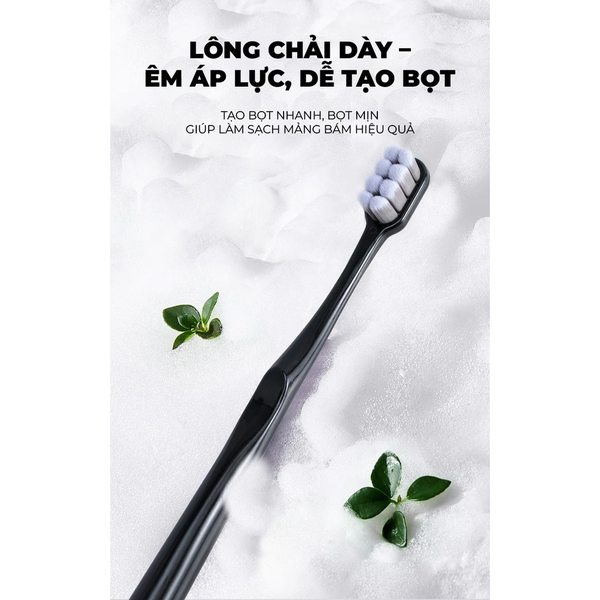 Bàn chải 8 mũi tay cầm lỗ Gói đơn màu trắng