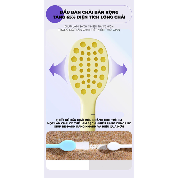 Bộ 2 bàn chải đánh răng trẻ em Bubble Kids