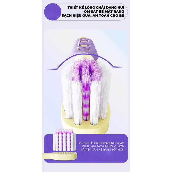 Bộ 2 bàn chải đánh răng trẻ em Bubble Kids