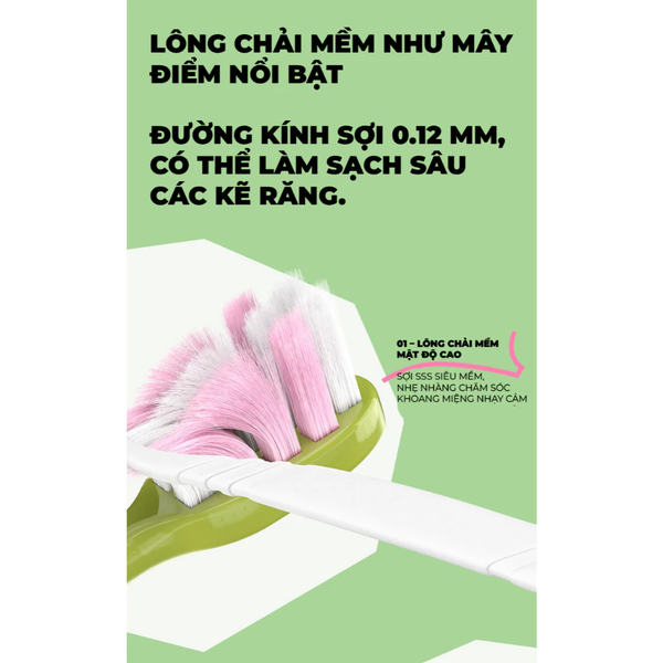 Bàn chải tay cầm mặt cười màu đỏ hồng