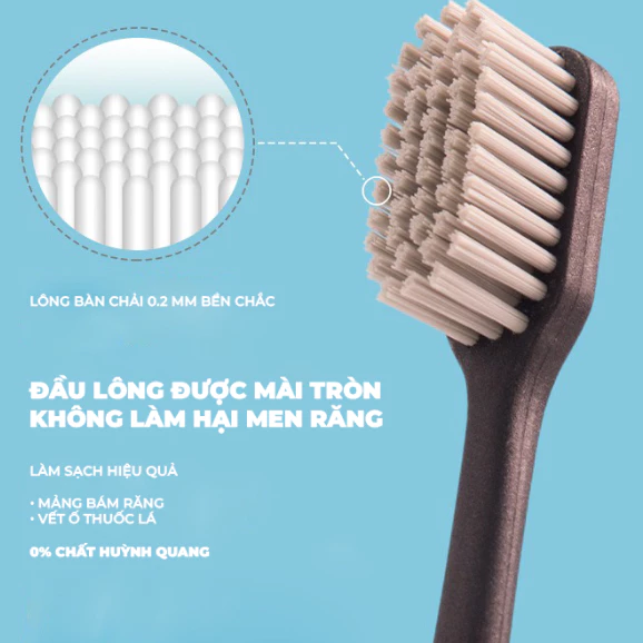 Hộp 9 bàn chải đánh răng lông cứng