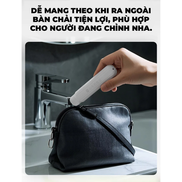 Bàn chải đánh răng gấp gọn - Trắng