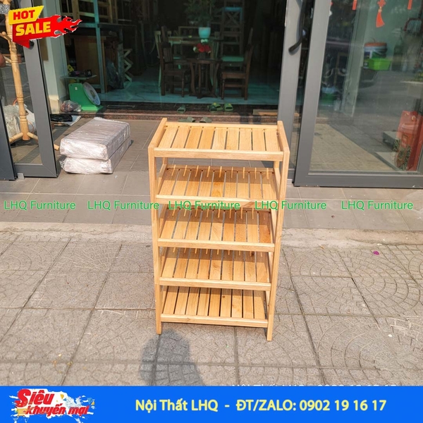 ke-giay-dep-go-5-tang-45-cm