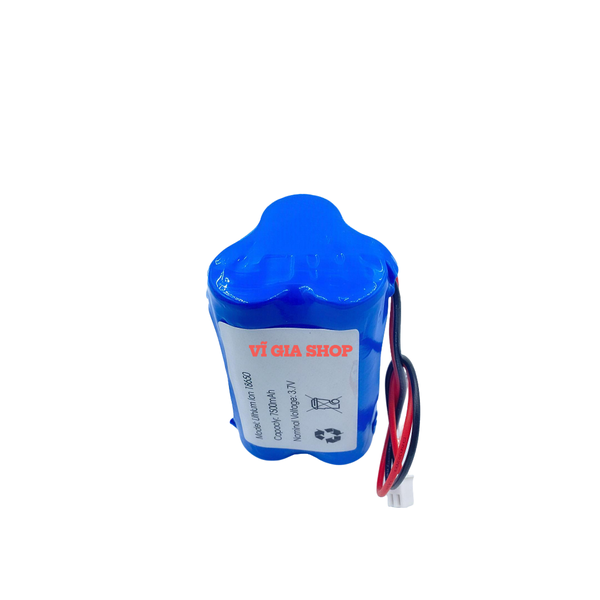 Pin Sạc Lithium-ion 1S 3.7V 7500mAh Jack XH 2.54mm (Tích Hợp Mạch BMS 3A)