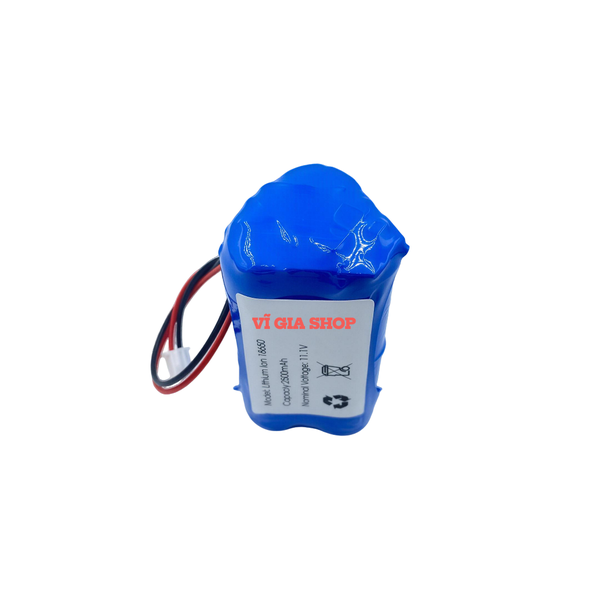 Pin Sạc Lithium-ion 3S 12V 2500mAh Jack XH 2.54mm (Tích Hợp Mạch BMS 20A)