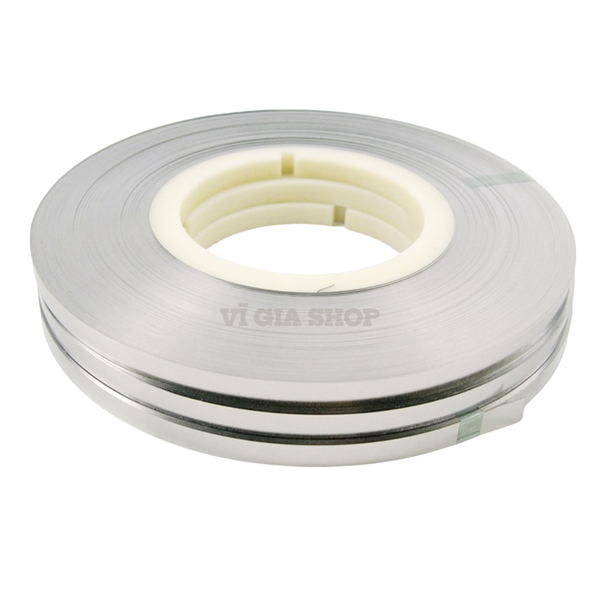 Cuộn Kẽm Đơn Hàn Cell Pin 18650 Rộng 8mm Dày 0.2mm (Cuộn 500g ~ 37.5m)