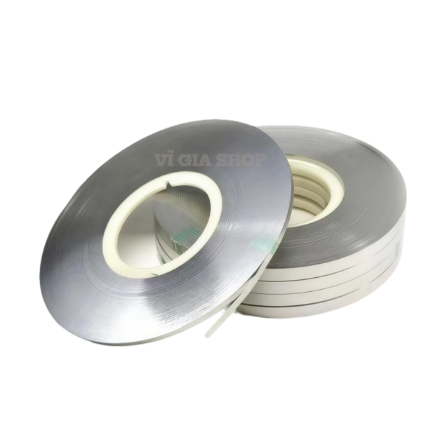 Cuộn Kẽm Đơn Hàn Cell Pin 18650 Rộng 8mm Dày 0.2mm (Cuộn 500g ~ 37.5m)