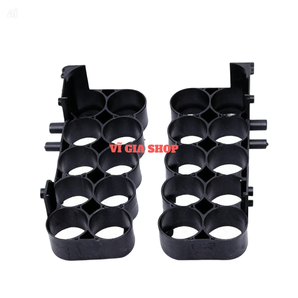 Khung Nhựa Cố Định Pin 10 Cell - 15 Cell 18650 Chân Phổ Thông M21 (Nhựa ABS)