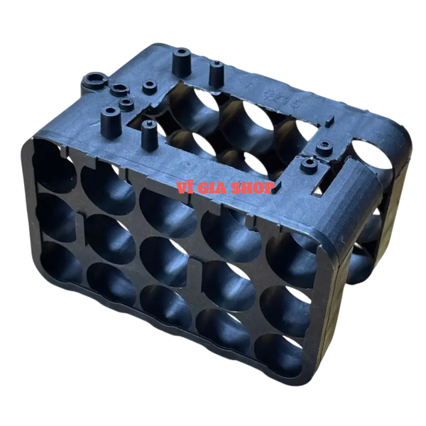 Khung Nhựa Cố Định Pin 10 Cell - 15 Cell 18650 Chân Phổ Thông M21 (Nhựa ABS)