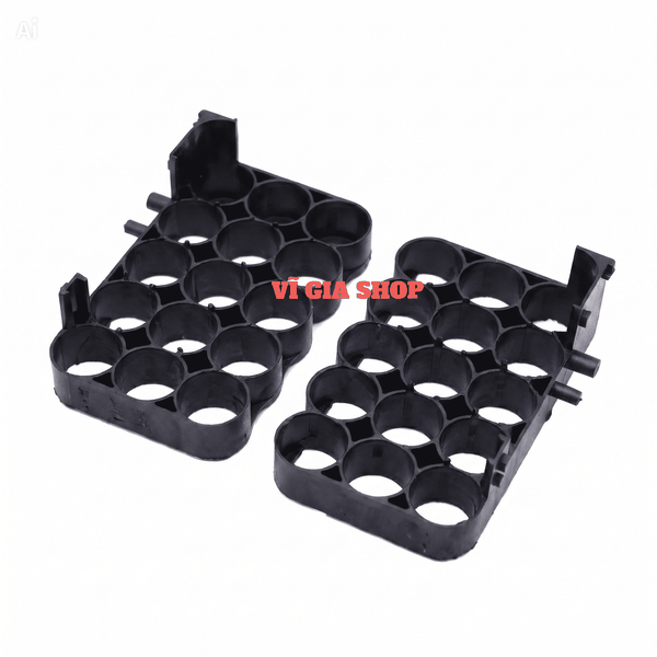 Khung Nhựa Cố Định Pin 10 Cell - 15 Cell 18650 Chân Phổ Thông M21 (Nhựa ABS)