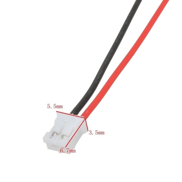 Jack Nối PH 2.0mm 2P Kèm Dây Đơn 20cm 26AWG – Đầu Nối Nguồn Mini Cho Mạch Điện Tử