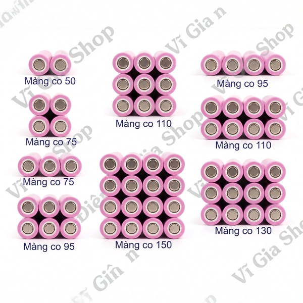 Màng Co Nhiệt PVC Cách Điện Màu Xanh Biển Chuyên Dụng Bọc Khối Pin 18650 - 21700 - 32650