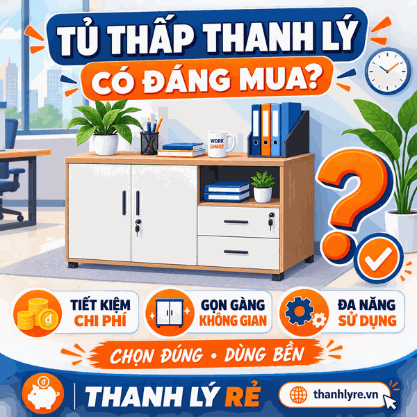 Tủ Thấp Thanh Lý Có Đáng Mua? Cách Chọn Đẹp, Chắc Và Tiết Kiệm