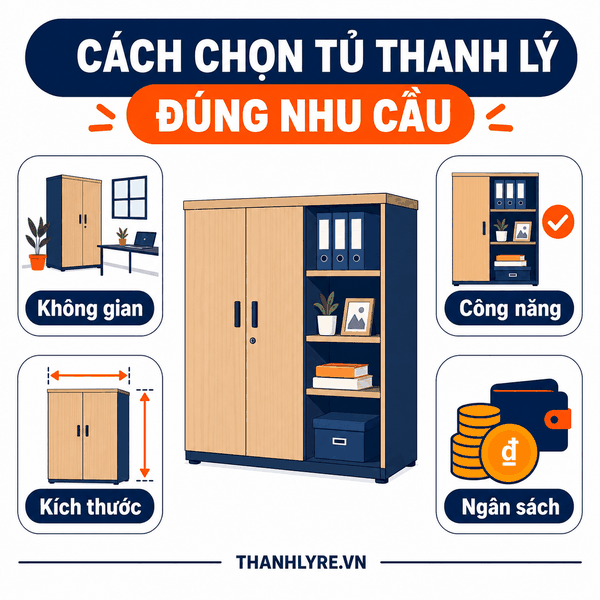 Mua Tủ Thanh Lý Đừng Chỉ Nhìn Bên Ngoài: Chọn Đúng Kích Thước, Kết Cấu Và Nhu Cầu Lưu Trữ