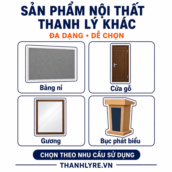 Không Chỉ Có Bàn Ghế Tủ: Những Món Nội Thất Thanh Lý Cần Thiết Nhưng Không Dễ Tìm