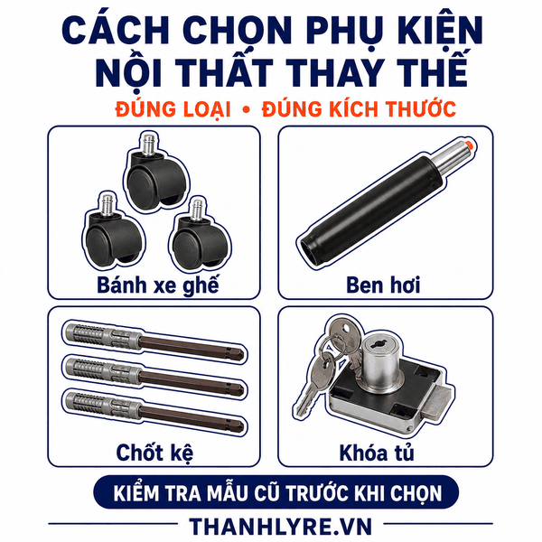Hỏng Một Chi Tiết, Chưa Cần Thay Cả Món: Cách Chọn Phụ Kiện Nội Thất Đúng Loại