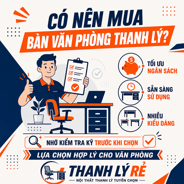 Có Nên Mua Bàn Văn Phòng Thanh Lý Không?
