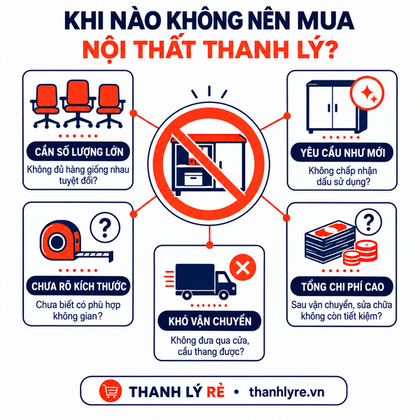 Khi Nào Không Nên Mua Nội Thất Thanh Lý?