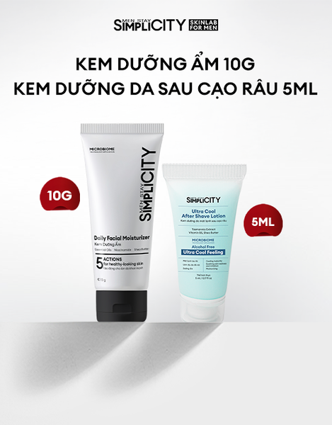 [QUÀ TẶNG KHÔNG BÁN] Kem dưỡng ẩm 10g + Kem dưỡng sau cạo 5ml