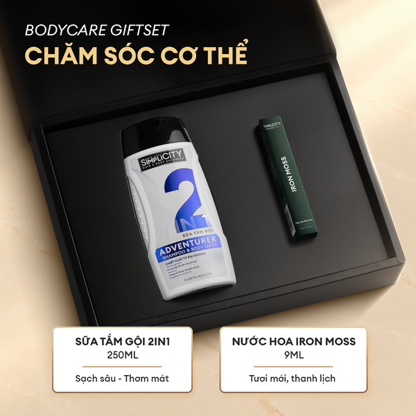 Bộ quà tặng cho nam sạch thơm chuẩn gu | Iron Moss