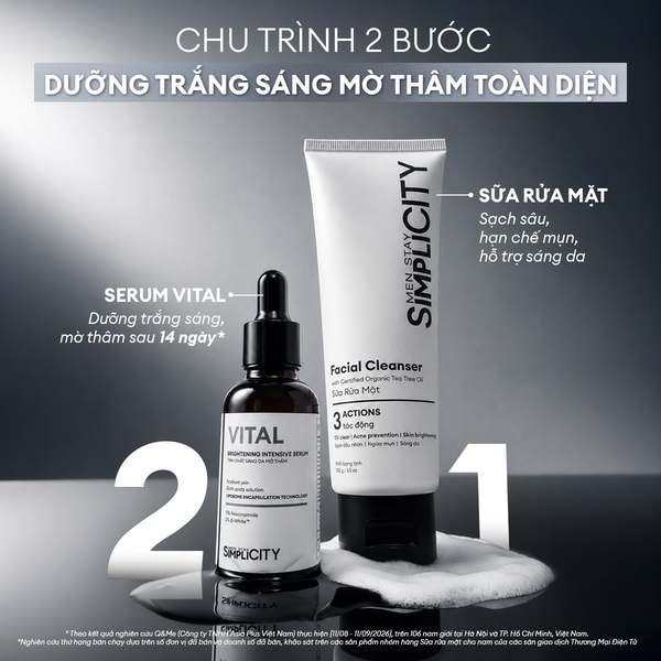 Combo 2 bước dưỡng trắng mờ thâm mụn Brightening Duo Pro