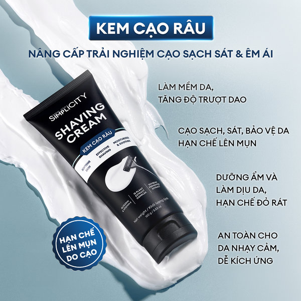 Combo Kem cạo râu Shaving Cream 100g + Kem dưỡng sau cạo râu Ultra Cool After Shave Lotion 100ml