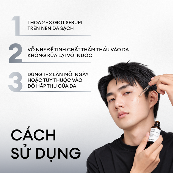 [NEW] Serum Vital Pro dưỡng trắng mờ thâm mụn 30ml